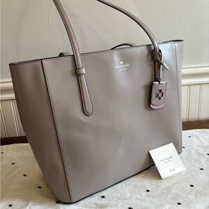 Kate Spade Taupe Leather Tote